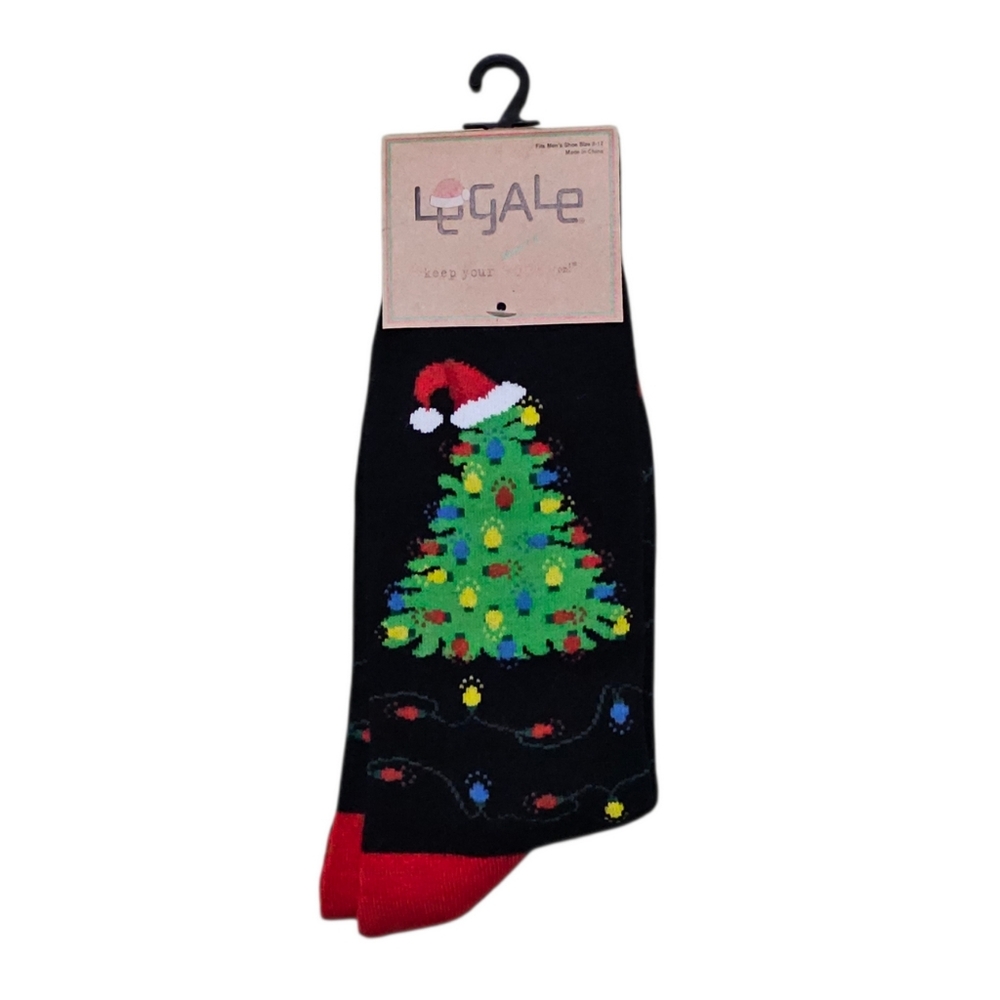 Legale Christmas Tree Crew Socks socks Mens